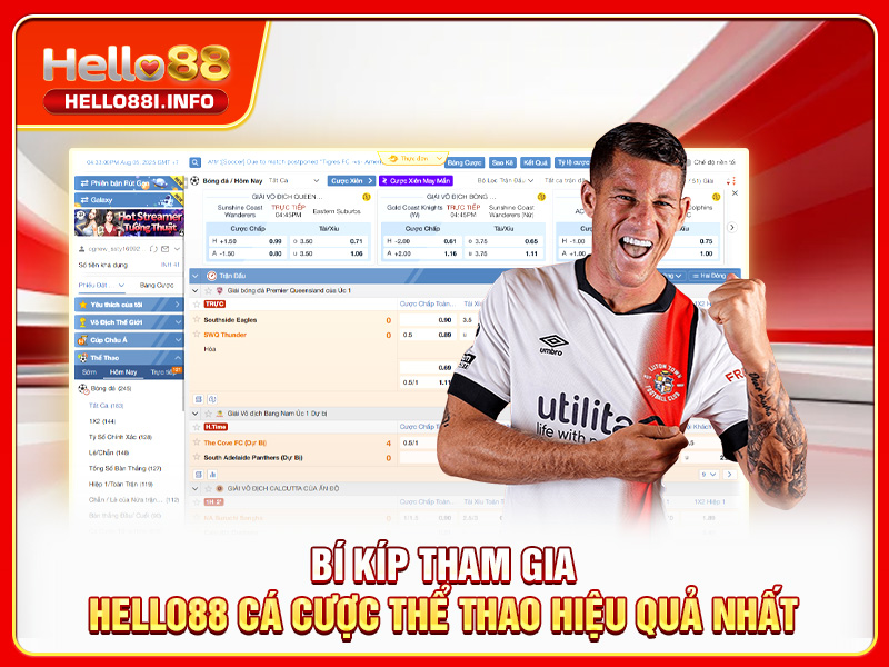 Bí kíp tham gia HELLO88 cá cược thể thao hiệu quả nhất