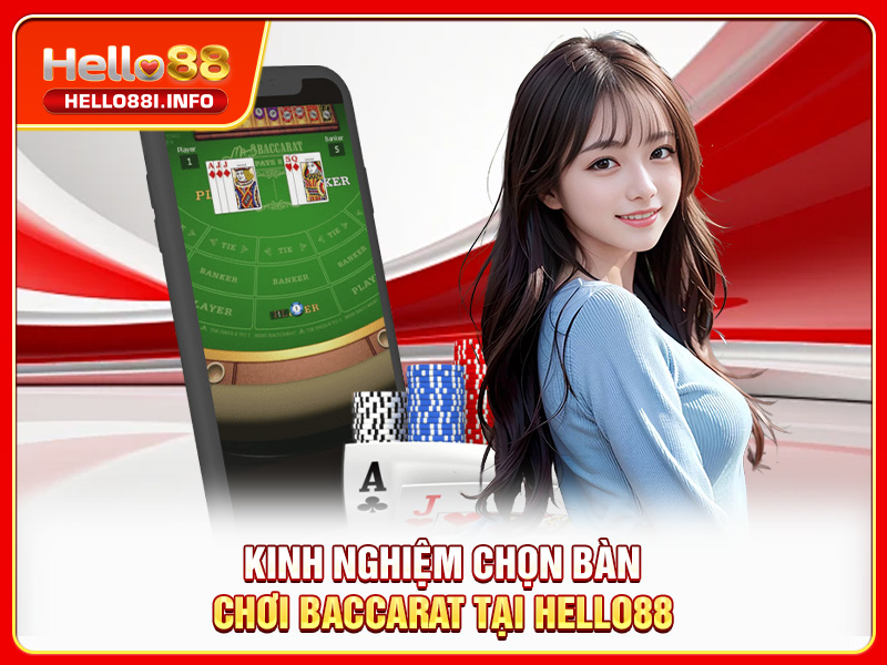 Kinh nghiệm chọn bàn chơi Baccarat tại HELLO88